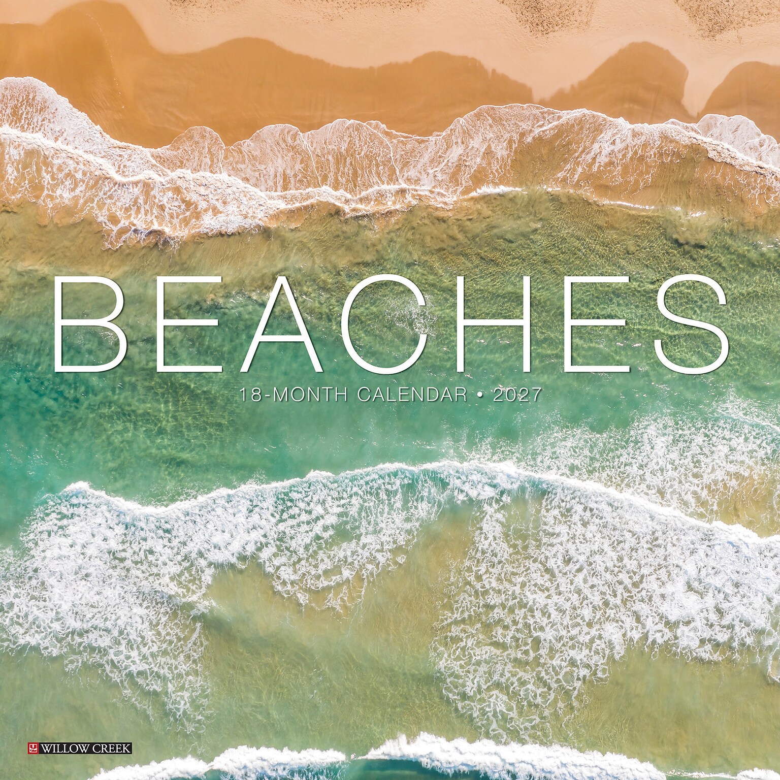 2027 Willow Creek Beaches 7 x 7 Monthly Wall Calendar (63910)