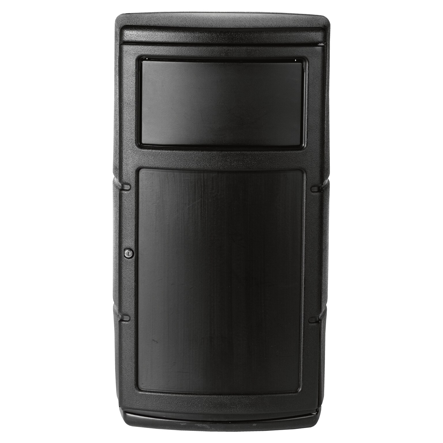 Commercial Zone PolyTec Polyethylene Indoor/Outdoor Swing Lid Trash Can, 25 Gallon, Black (775101)
