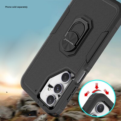 SaharaCase Raider Phone Case for Galaxy A16 5G, Shock Absorbing, Scorpion Black (CP00720)