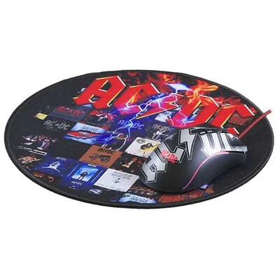 Subsonic AC/DC 11.8 Round Gaming Mouse Pad (SA5646-A2)