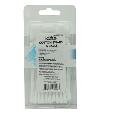 Handy Solutions Cotton Swabs & Cotton Balls, 35 Piece Kit, 6 Kits/Box, 24 Boxes/Carton