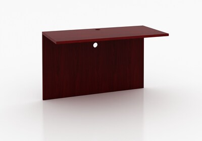 Boss Office Products 71" U-Shaped Desk with File Pedestal, Mahogany (GROUPA3-M)