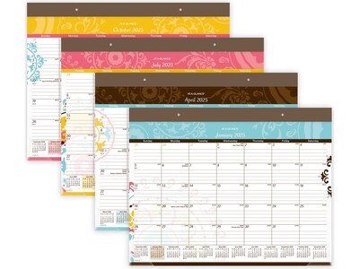 2025 AT-A-GLANCE Suzani 21.75" x 17" Monthly Desk Pad Calendar (SK17-704-25)