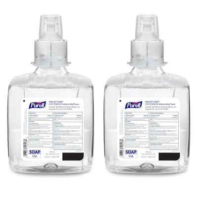 PURELL Foaming Hand Soap Refill for Dispenser, 2/Carton (6582-02)
