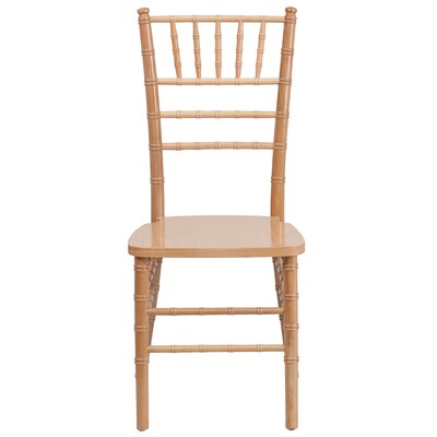 Flash Furniture HERCULES Series Wood Chiavari Chair, Natural, 2 Pack (2XSNATURAL)