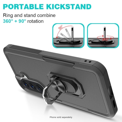 SaharaCase Raider Series Phone Case for Samsung Galaxy A57, Shock Absorbing, Scorpion Black (CP01109)