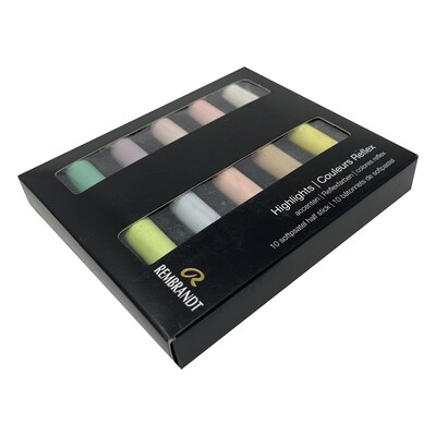 Rembrandt Soft Pastel Micro Sets, Assorted Colors, 10/Set (RBX31821001)