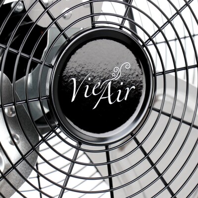 Vie Air High Velocity 12" Floor Fan, 3-Speed, Black (93896352M)