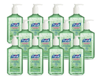 PURELL® Advanced Soothing  12 oz. Gel Hand Sanitizer, Fresh Scent, 12/Carton (3639-12CT)