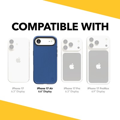 cellhelmet Fortitude MagSafe Phone Case for Apple iPhone 17 Air, Bermuda Blue (CF-124-BLU)