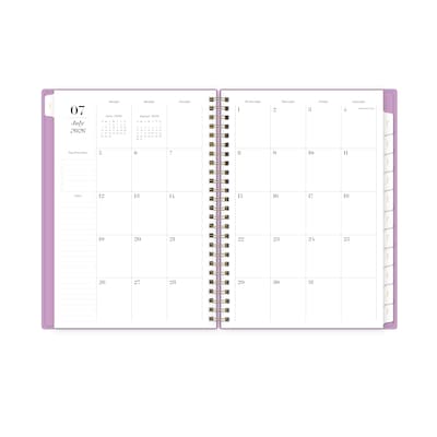 2026-2027 Blue Sky Sincerely Jules Violet 6" x 8" Academic Year Weekly & Monthly Planner, Plastic Cover, Violet (161389)