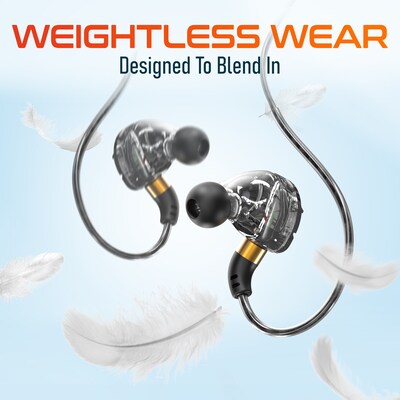 Delton 31EC Ergonomic In-Ear USB-C Computer Earbuds, Black (DWH31ECBK)