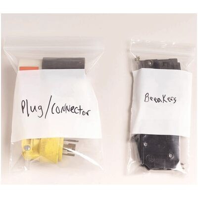 Light-Duty 2-Mil Reclosable Poly Bags with Labeling Area; 4Wx4L, 1000/Carton
