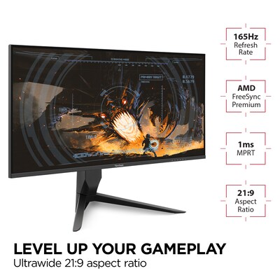 ViewSonic 34 165Hz LCD Gaming Monitor, Black (VX3418-2K)