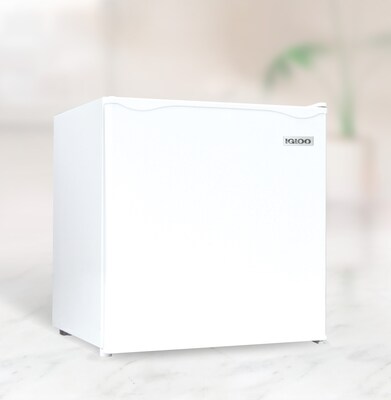 Igloo IRF16WH6A 1.6 Cu. Ft. Single Door Refrigerator with Freezer, White