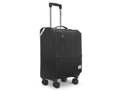 Solo New York Re:treat 22 Carry-On Suitcase, 4-Wheeled Spinner, TSA Checkpoint Friendly, Black (UBN