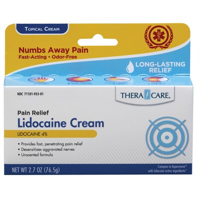 TheraCare Maximum Strength Lidocaine Cream, 2.7 oz. (19-93027)