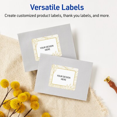 Avery Laser/Inkjet Rectangle Multipurpose Labels, 4" x 3-1/3", White, 40/Pack (S00EVW)