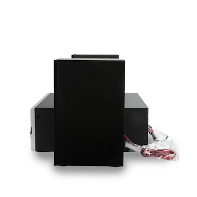 Victor Milwaukee 50 Watt Desktop CD Stereo Wireless Bluetooth System, Silver (VDTS-4450-SL)