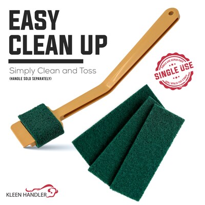 BISON LIFE Slicer EZ Non Woven Scrub Pads, Green, 720 Pads/Pack (BPKH-ES-SSP-GR-60A)