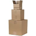 8Lx8Wx8H(D) Single-Wall Heavy Duty Cube Corrugated Boxes; Brown, 25 Boxes/Bundle
