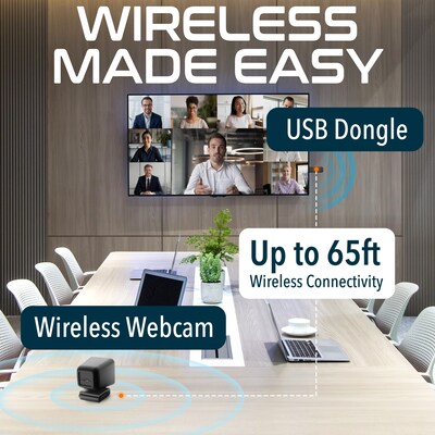 Delton HD 1080p Wireless Webcam, 2.1 Megapixels, Black (DCWC50)