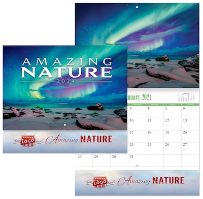 Custom Custom Luxe Amazing Nature Stapled Wall Calendar