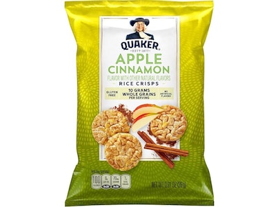 Quaker Gluten Free Sweet and Savory Mix Rice Crisps, 12.02 oz., 15 Bags/Box (57840)