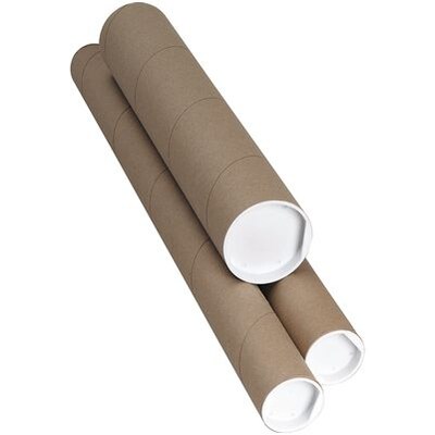 Kraft Mailing Tubes; 30Lx1-1/2Dia., 50/Case