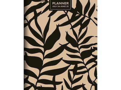 2024-2025 TF Publishing Natural Foliage 6.5 x 8 Academic Monthly Planner, Paperboard Cover, Beige/