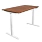 Mount-It! 55"W Electric Adjustable Standing Desk, Brown/White (MI-18068)