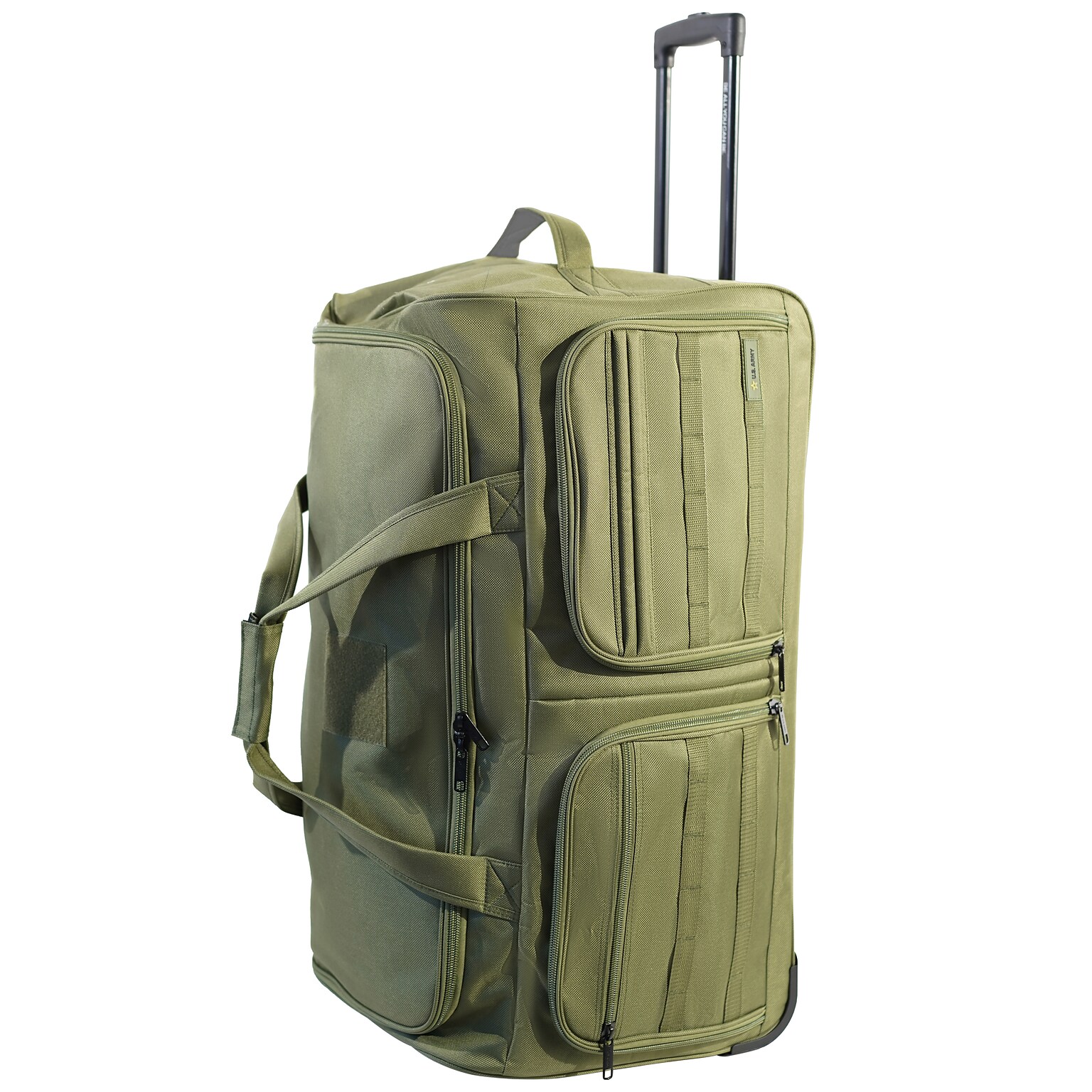 U.S. Army ROMEO 31 Polyester Telescoping Travel Duffel with Wheels, Tactical Green (USLROM31GRN)