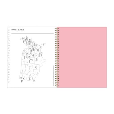 2027 Blue Sky Mimi Pink 8.5" x 11" Calendar Year Weekly & Monthly Planner, Plastic Cover (137264-27)