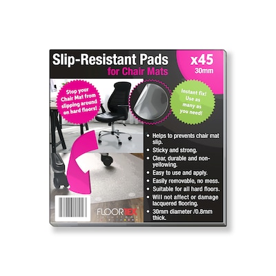 Floortex Slip-Resistant Chair Mat Pads, 45/Pack (NPPDFLAD0001)