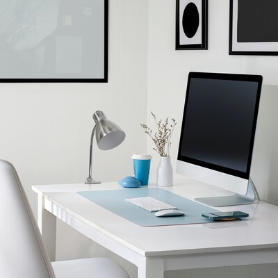 Simple Designs Adjustable Clip Light LED Desk Lamp, 15.50", Brushed Nickel (LD2016-BSN)