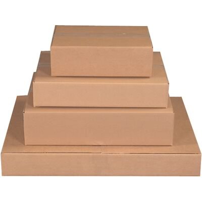 12Lx10Wx5H(D) Single-Wall Flat Corrugated Boxes; Brown, 25 Boxes/Bundle
