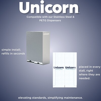 Unicorn Cotton Tampons, Plant-Based Applicator, 60/Cartridge, 6 Cartridges/Pack (TOP-08159)