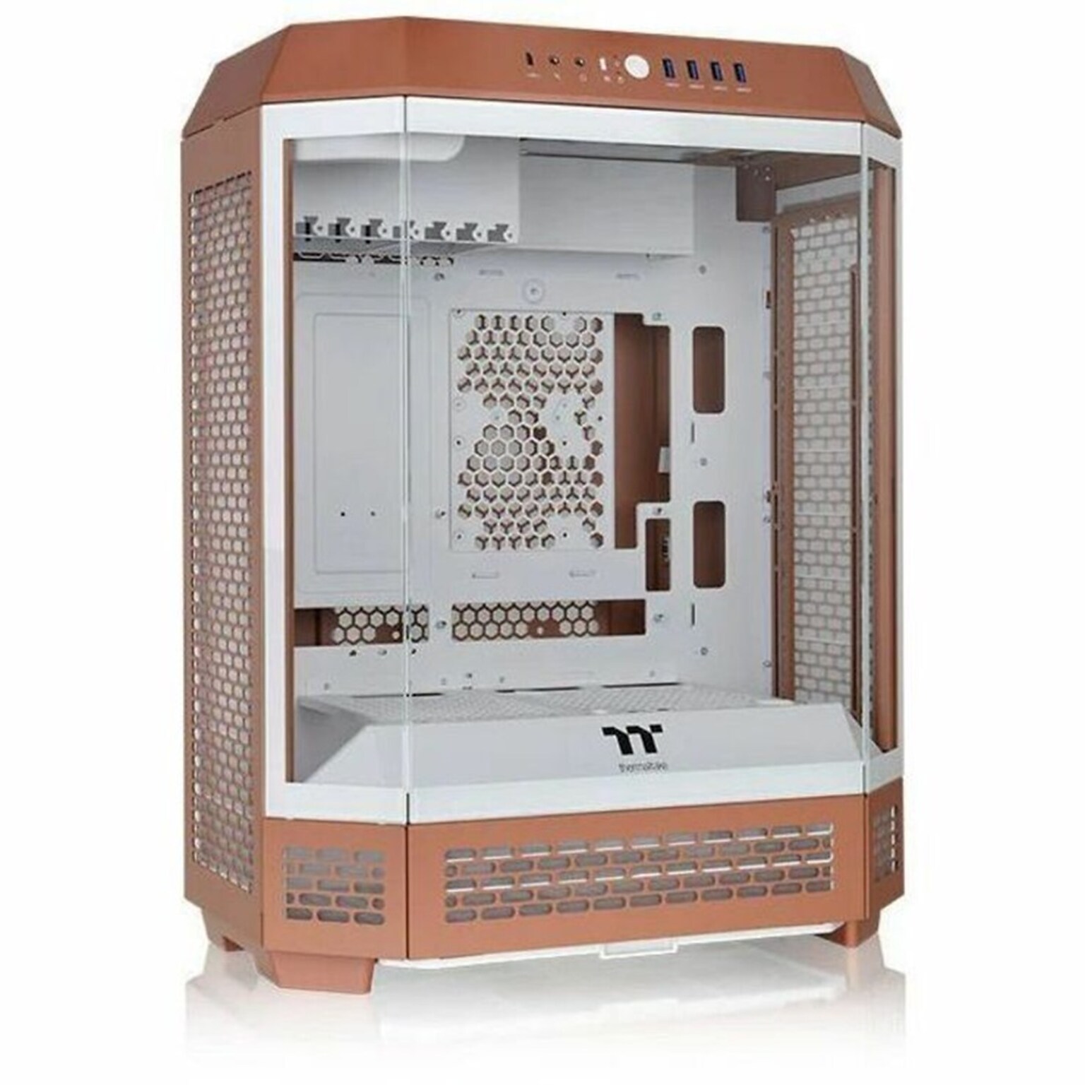 Thermaltake The Tower 600 ATX Mid Tower Computer Case, Mocha Mousse (CA-1Z1-00MUWN-00)