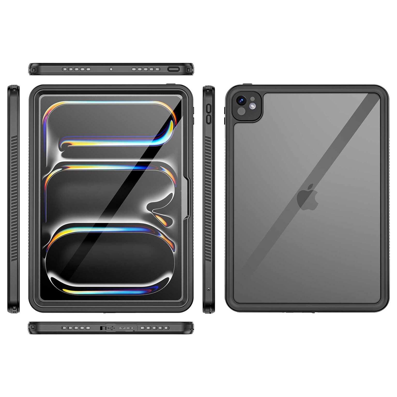 SaharaCase Oasis Series Waterproof Case for iPad Pro 11 (M4 2024/M5 2025), Scorpion Black (TB00401)