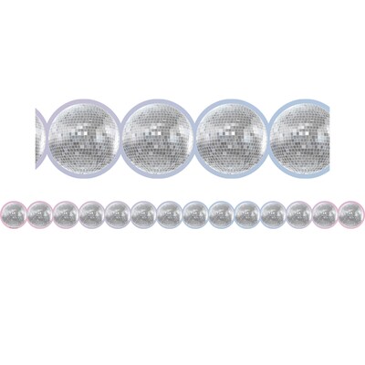 Teacher Created Resources Die-Cut Border Trim, 2.75 x 2.92, Disco Balls, 12/Pack, 6 Packs/Bundle (TCR6979-6)
