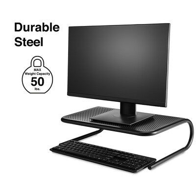 Staples TECH Monitor Stand, Up to 46 Monitor, Black (20136/23961)