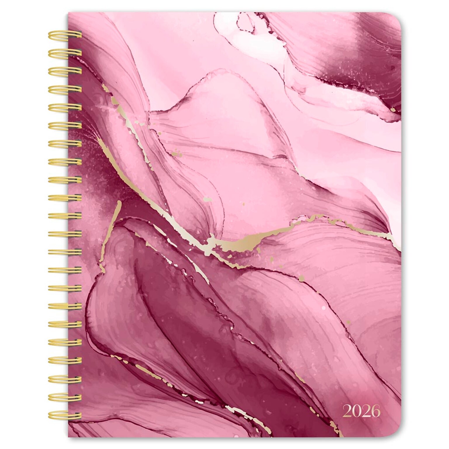 2026 BrownTrout Crackled Blush 6.5 x 7.75 Weekly Planner (9798330707904)