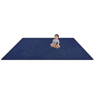 Joy Carpets Endurance Polyester 12' x 6' Machine Tufted Rug, Midnight (80R-03)