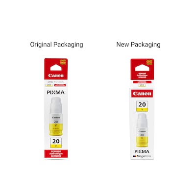 Canon GI-20 Yellow Standard Yield Ink Cartridge Refill (3396C001)
