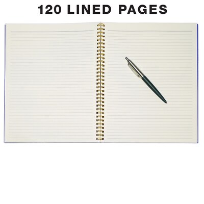 Global Printed Products 1-Subject Notebooks, 8.5"x11", College Ruled, 120 Sheets, Marble, 3/Pack (GPP-0104-B)