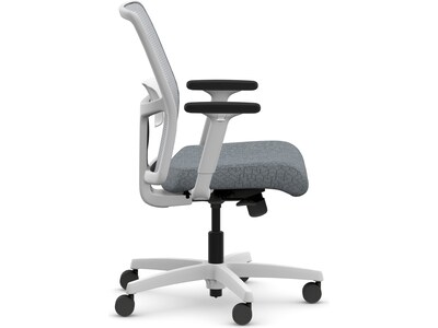 HON Ignition 2.0 Fabric/Mesh Swivel Task Chair, Basalt/Designer White (HITLMKD.Y1.A.H.IF.APX25.DW.SB.DWX)