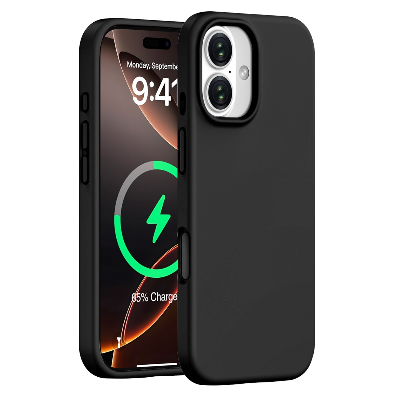 SaharaCase Venture Series MagSafe Compatible Phone Case for iPhone 17, Shock Absorbing, Scorpion Black (CP00917)