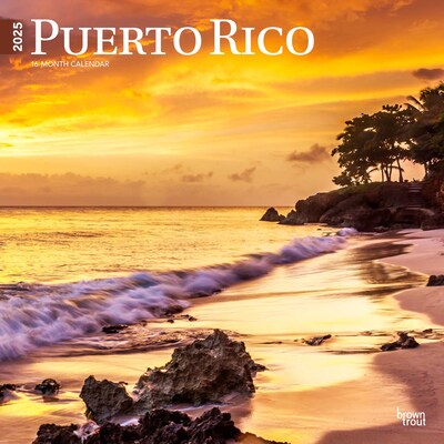 2025 BrownTrout Puerto Rico 12 x 12 Monthly Wall Calendar (9781975475581)