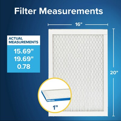 Filtrete High Performance Air Filter, 1900 MPR, 16 x 20 x 1 (UA00-4)
