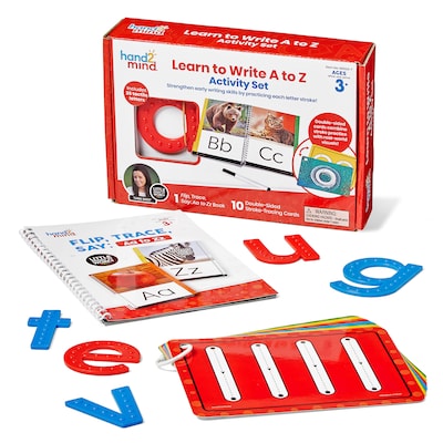 hand2mind Little Minds at Work? Learn to Write A to Z Activity Set, Multicolored (98500) | Quill